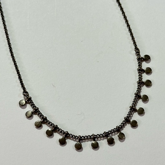 Sorrelli Petite Minimalist Necklace with Blank Disc Dangle - Picture 2 of 4